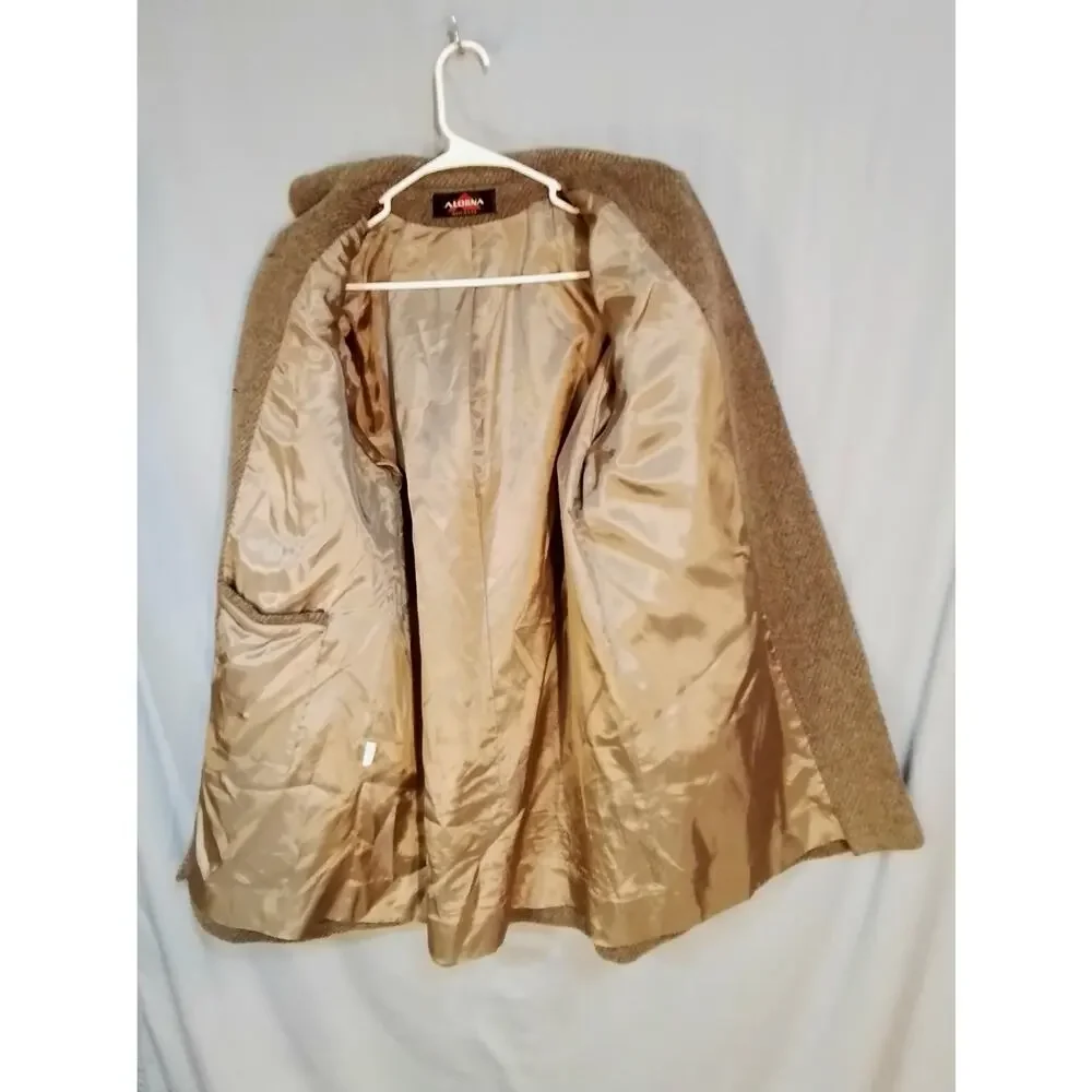 Alorna womens vintage brown coat.